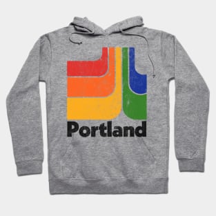 Portland, OR // Retro Typography Design Hoodie